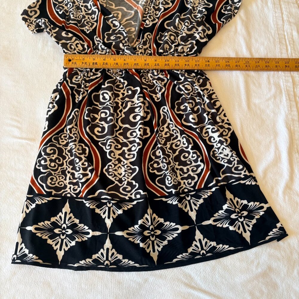 India Boutique Kaftan Dress OS One Size Resort Wear Bohemian Butterfly Sleeve - Picture 4 of 5
